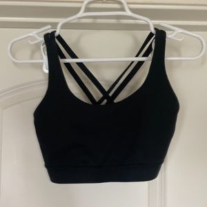 Lululemon Energy Bra, Black, Size 6